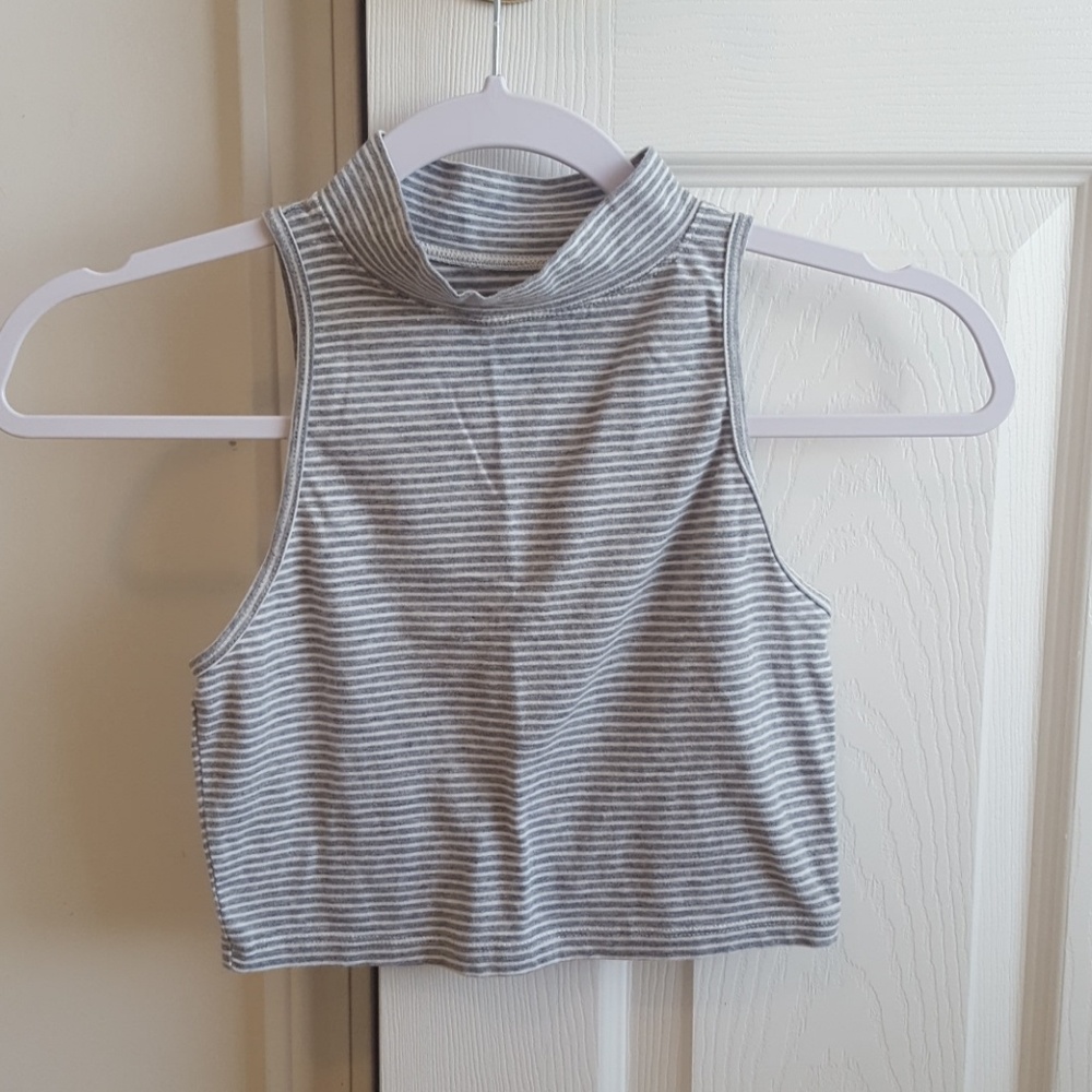 Abercrombie & Fitch Striped Crop Tank